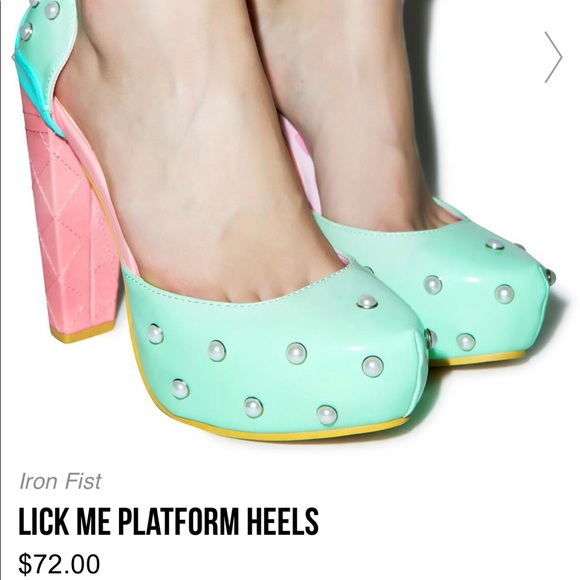 Iron Fist LICK ME PLATFORM HEELS - Picture 2 of 7